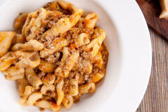 tagAlt.Fresh Cavatelli with Traditional Beef Ragout