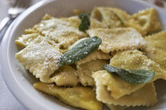 tagAlt.Ricotta and Chard Ravioli with Butter and Sage