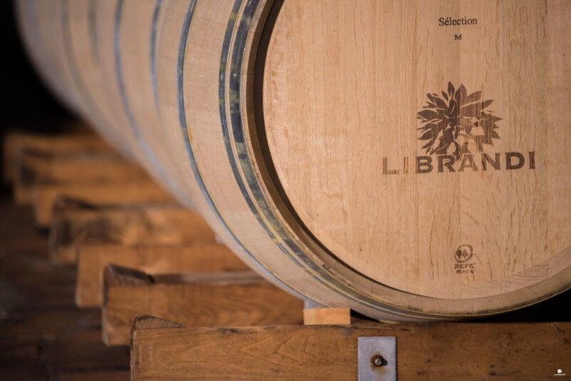 tagAlt.Librandi wine cellar aging barrels 1