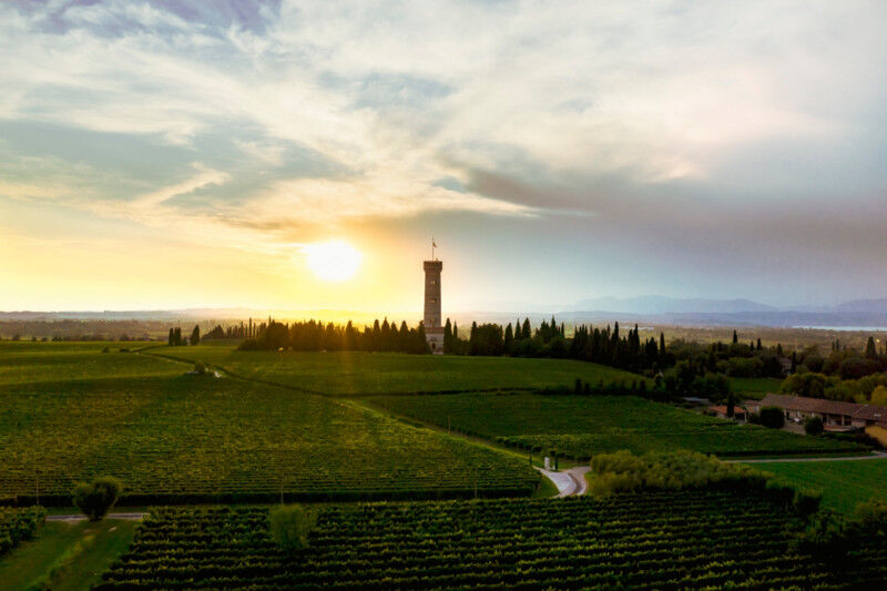 tagAlt.Lugana San Martino tower Lake Garda sunset Cover